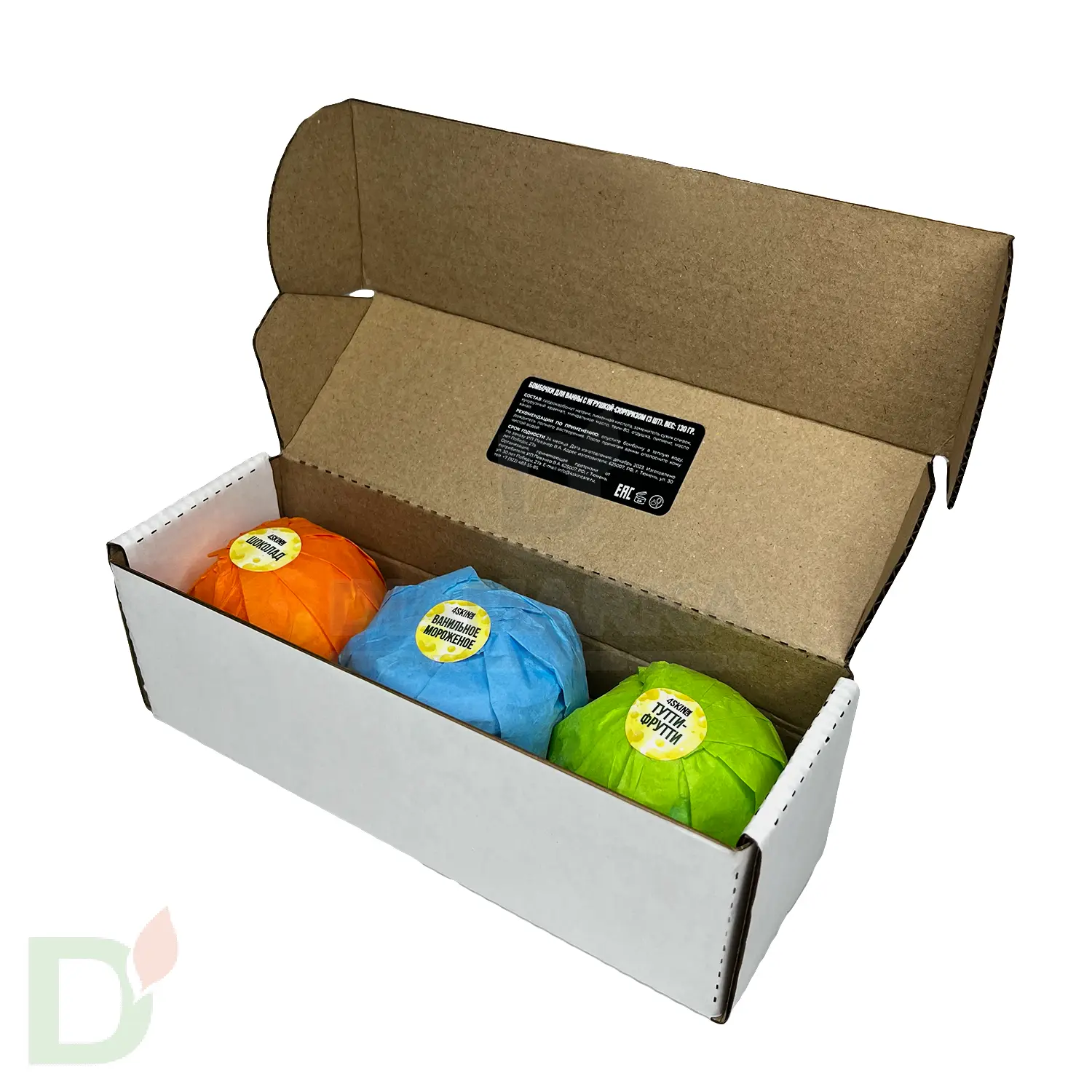 Бокс - Бомбочки для ванны детские (з шт в комплекте) в Красноярске