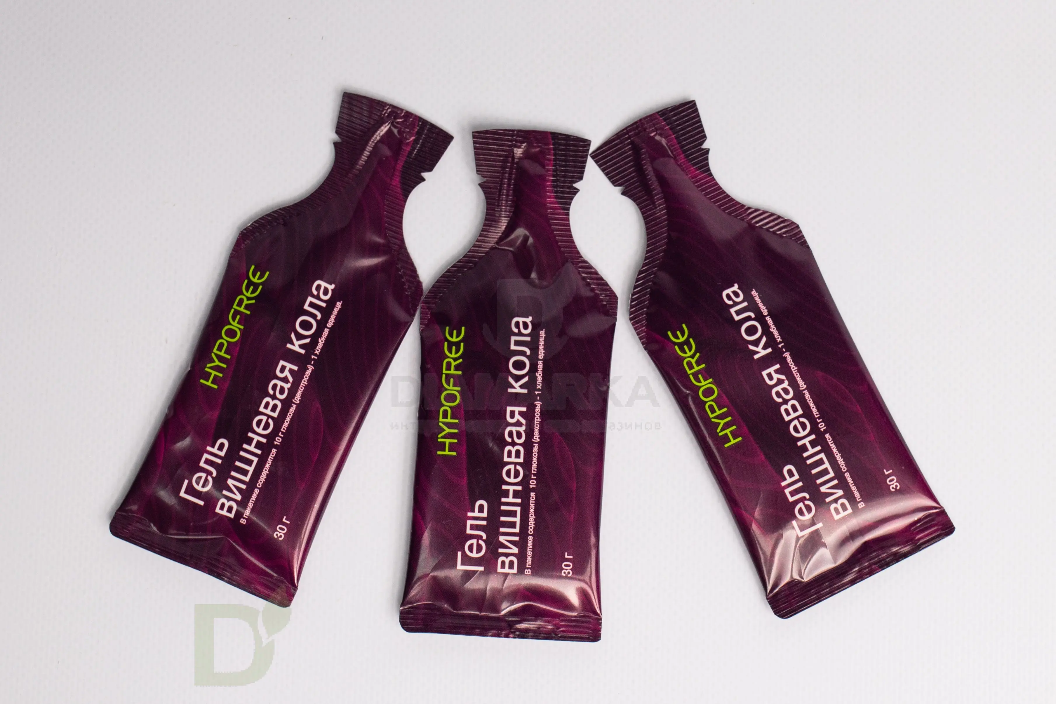 Гель HYPOFREE DIAMARKA 1ХЕ Вишневая Кола, мягкая упаковка, 10 саше по 30мл