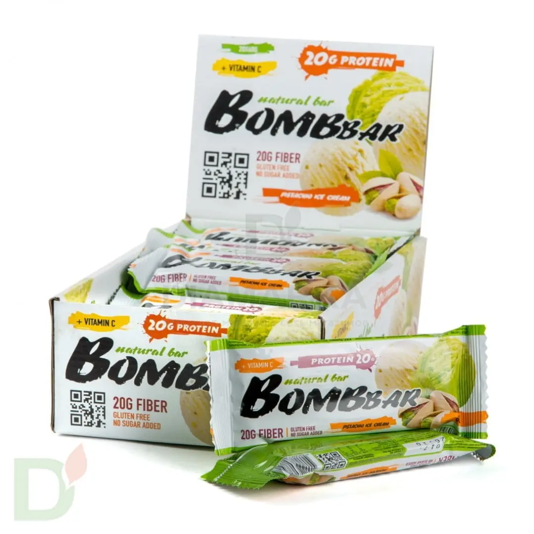Батончик BOMBBAR Фисташковый пломбир (3угл в 60г) в Красноярске