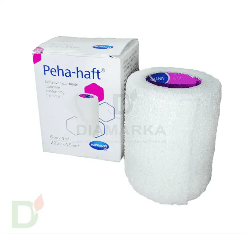 Бинт самофиксирующийся Пеха-хафт (Peha-haft), 6см х 4 м, Белый в Красноярске