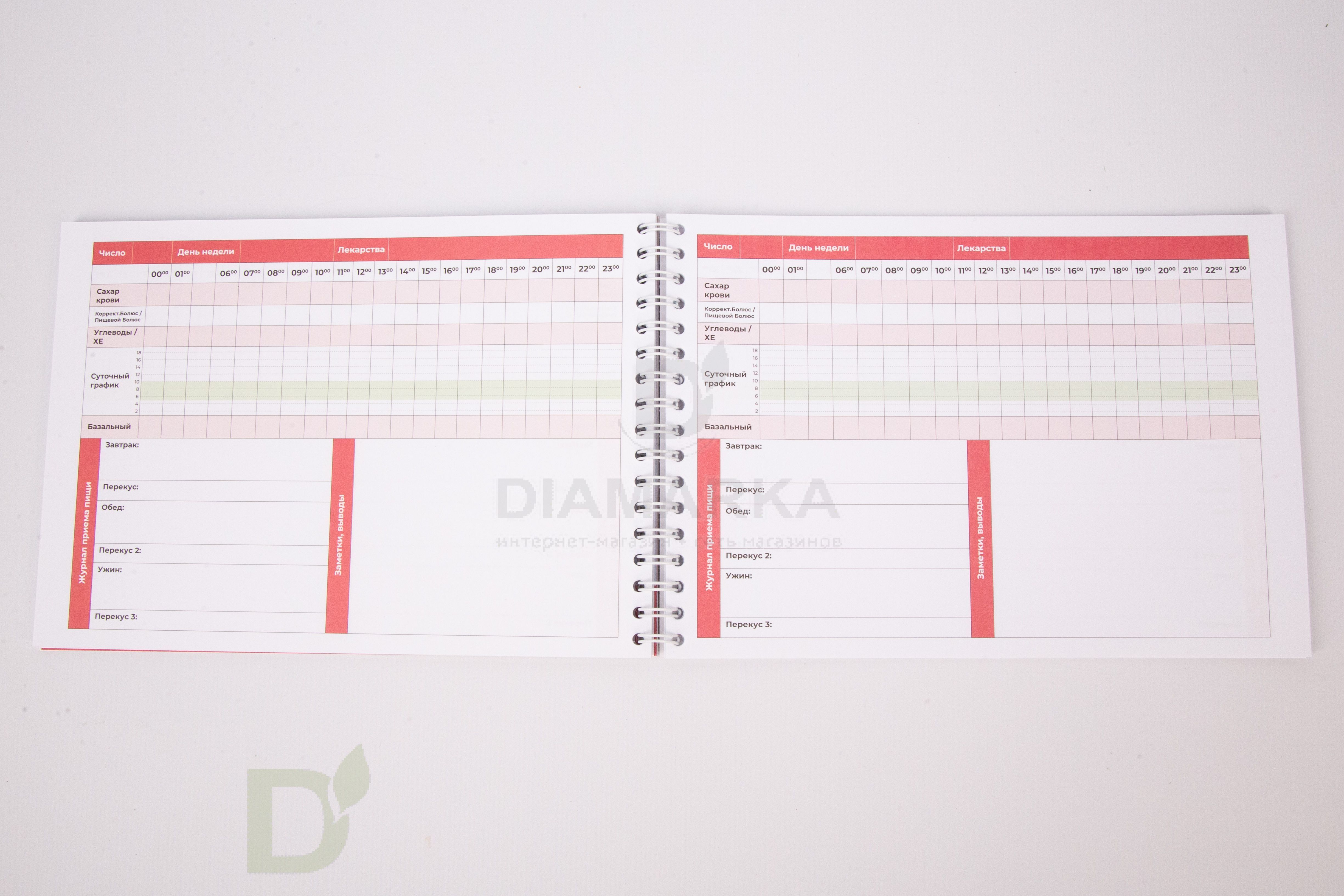 Дневник самоконтроля при гестационном диабете, 96 стр.