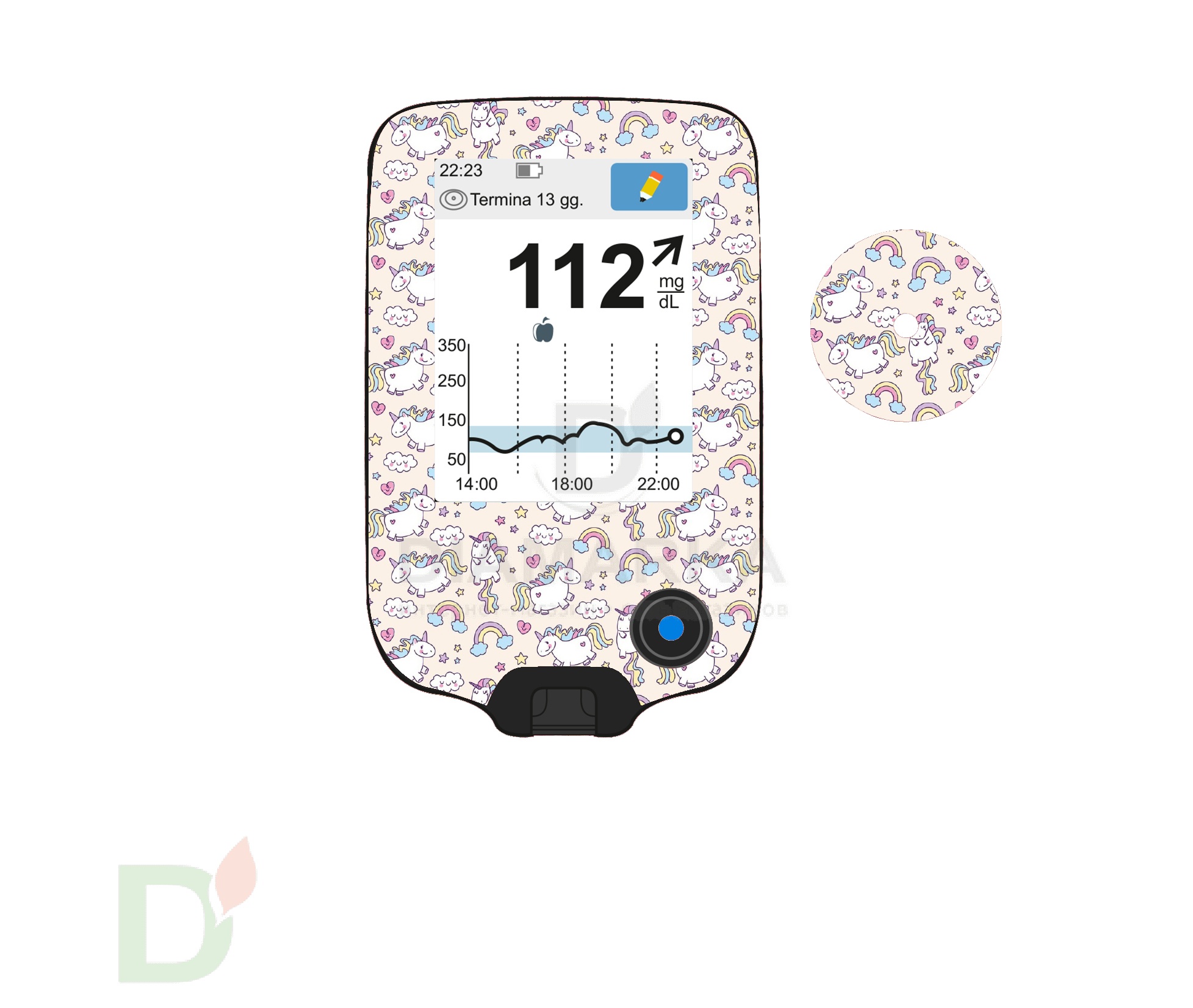 Наклейка на ридер FreeStyle Libre и сенсор