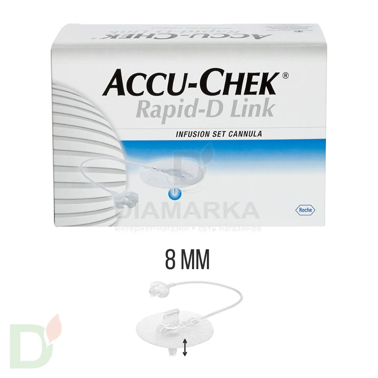 Акку-Чек Репид-Д Линк, игла 8 мм, 1 шт. в Красноярске