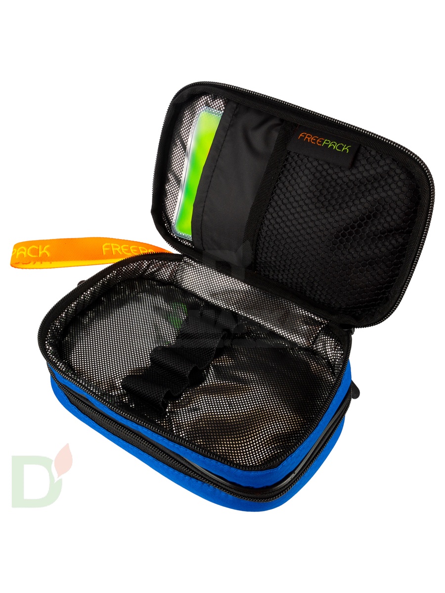 Термосумка (органайзер) FREEPACK д/4х ручек и средств самоконтроля синий (с гелевым пакетом)