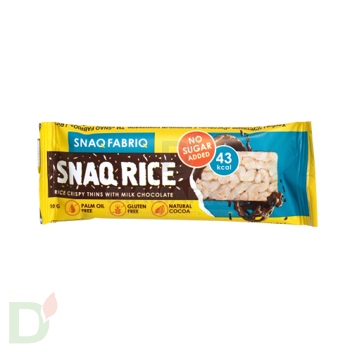 Батончик Snaq Fabriq рисовый глазированный молочным шоколадом, 10гр в Красноярске