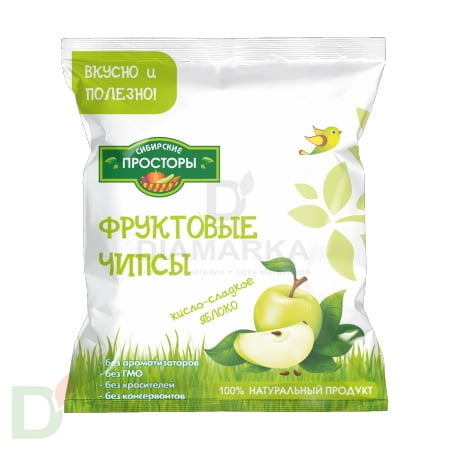 Чипсы фруктовые Кисло-сладкое яблоко, 20г