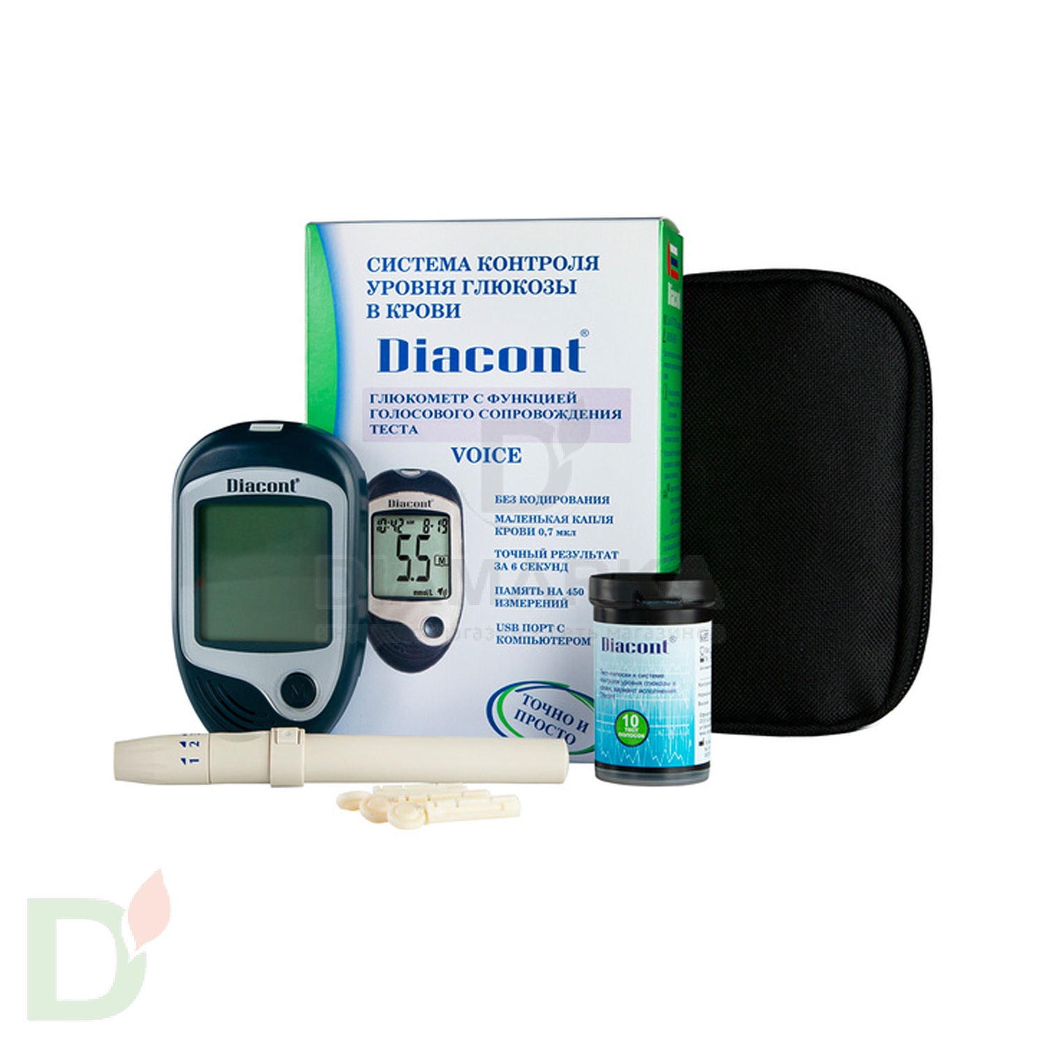 Глюкометр говорящий Diacont Voice в Красноярске