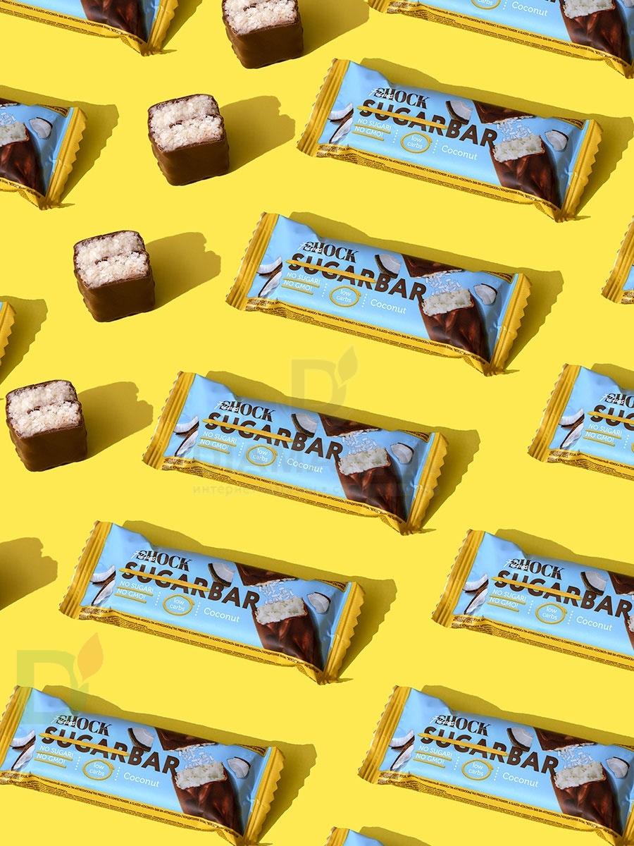 Батончик протеиновый FitnesShock Кокос 50гр. в Красноярске