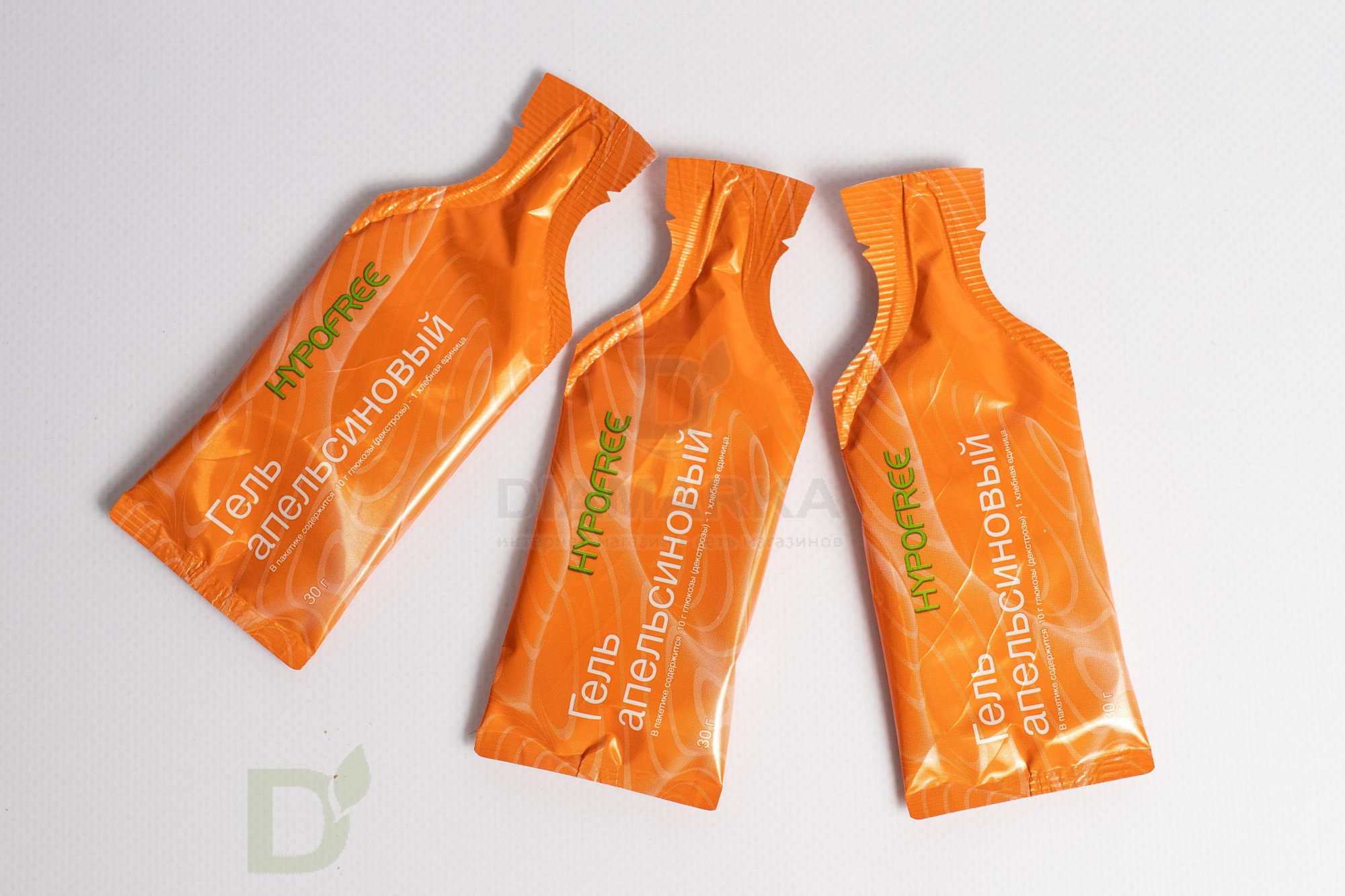 Гель HYPOFREE 1ХЕ Апельсин, мягкая упаковка, 10 саше по 30мл в Красноярске