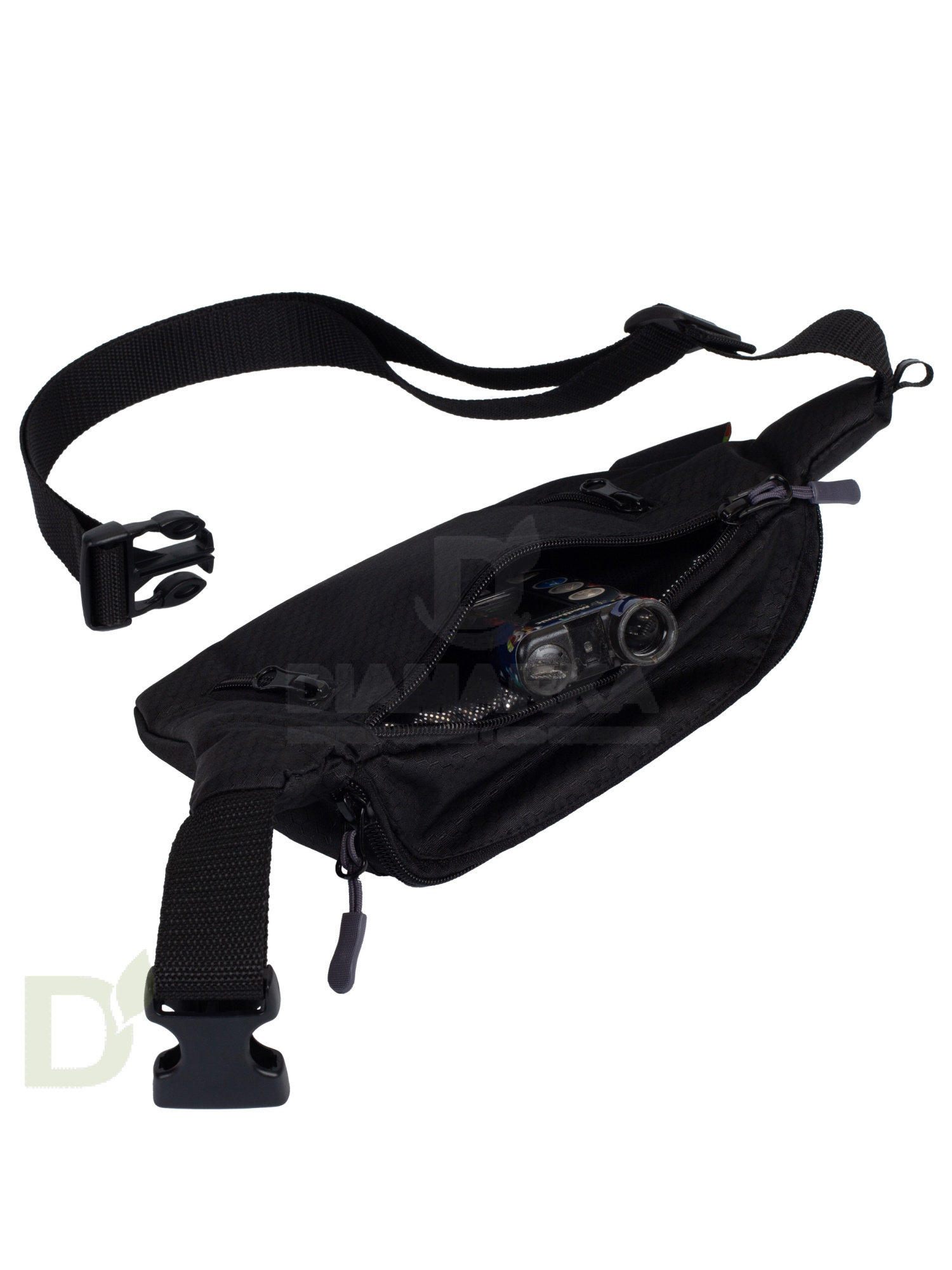 Сумка на пояс FREEPACK чёрная