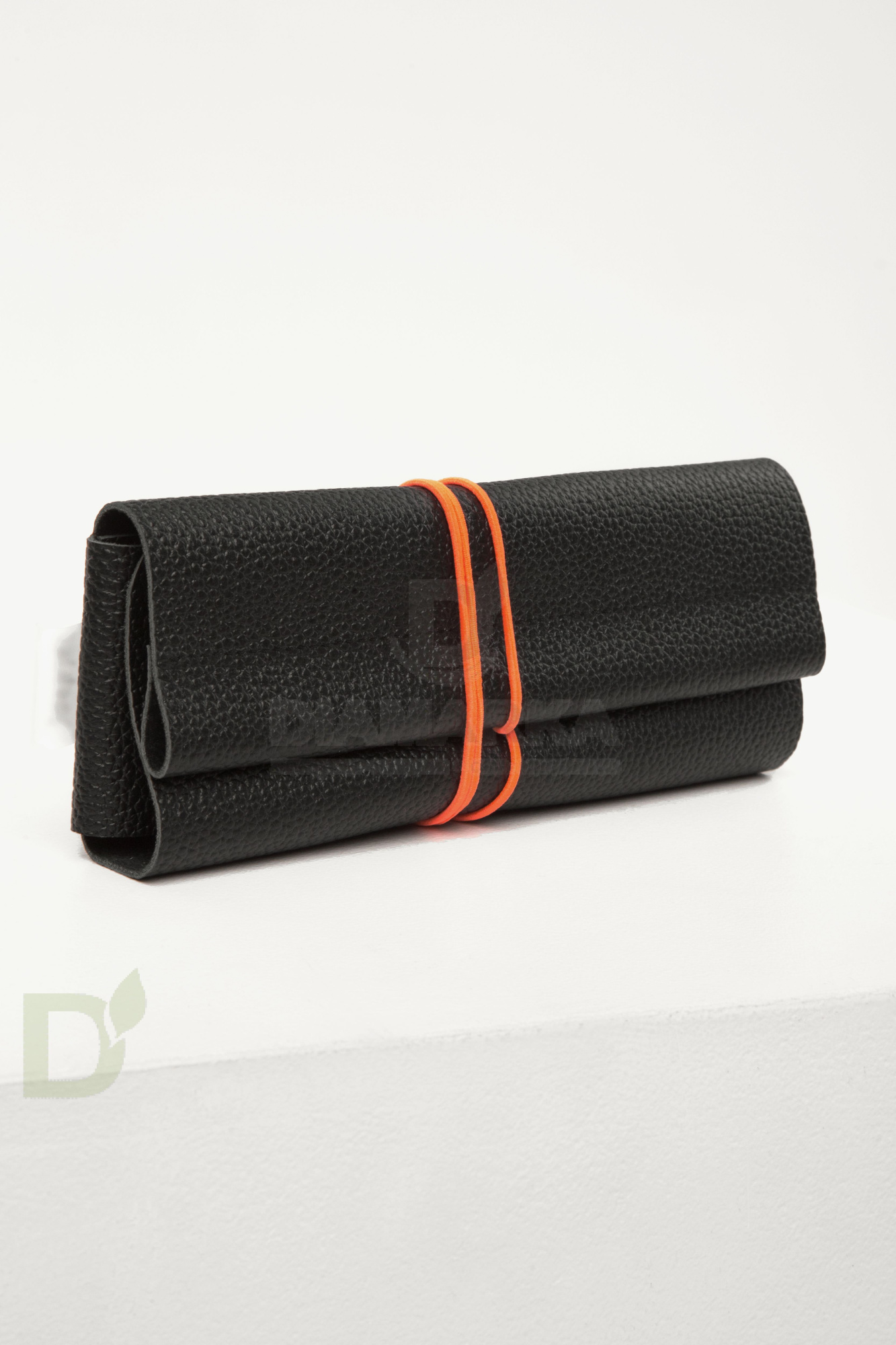 Чехол - скрутка для инсулиновых шприцов Jaskier dia bags черный, натуральная кожа