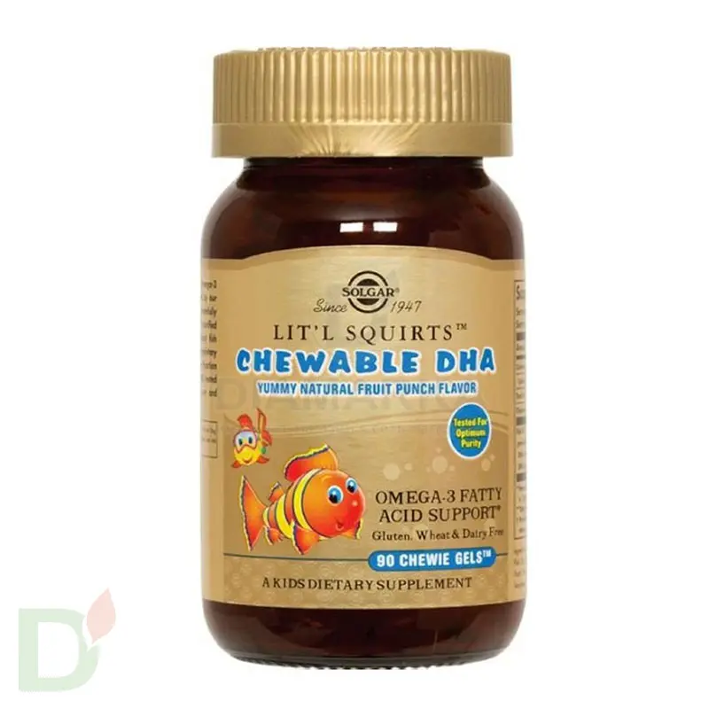 Витамины для детей Солгар Золотые рыбки ПНЖК Омега-3 (ДГК и ЭПК), 90 капс. в Красноярске