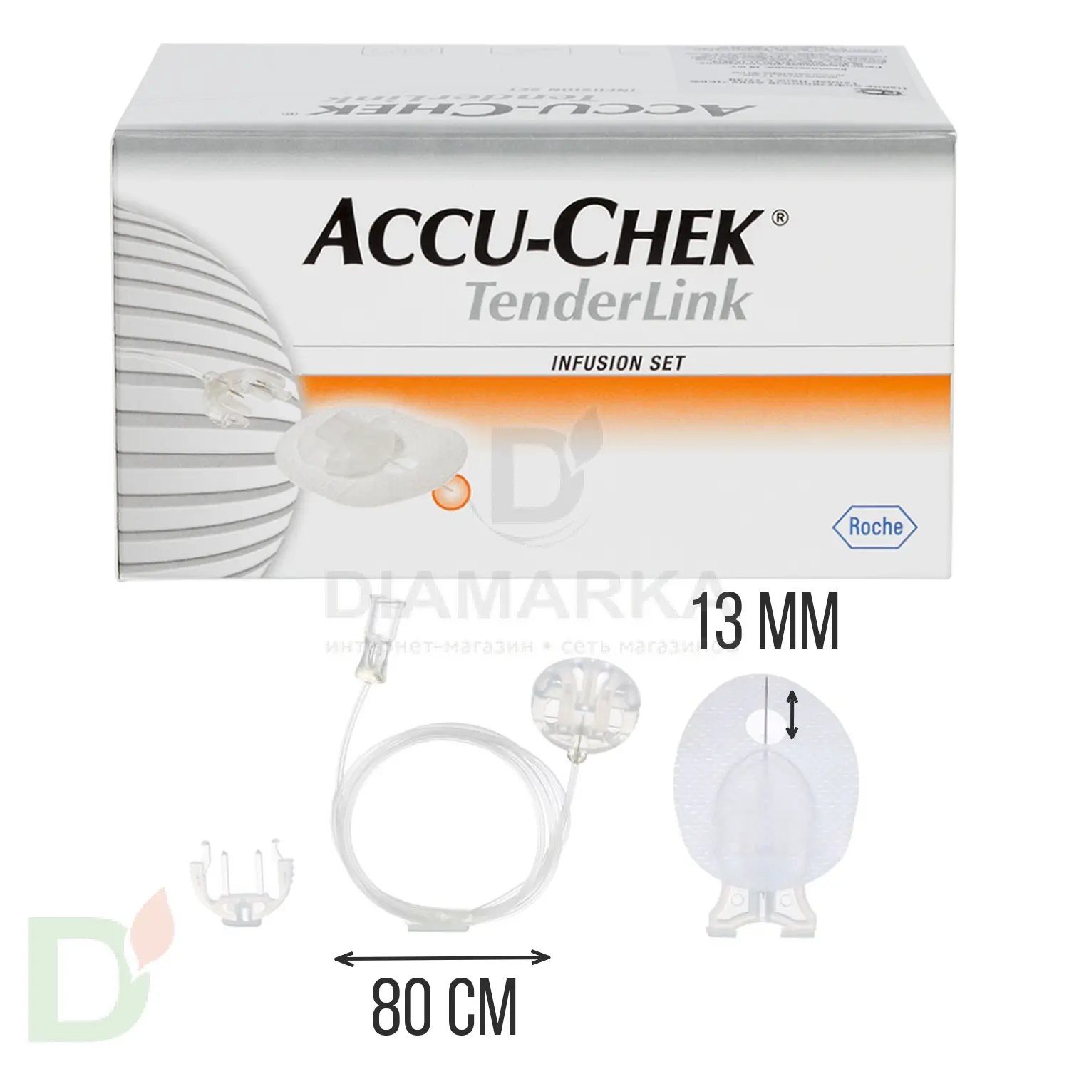 Акку-Чек ТендерЛинк 13/80, инфузионный набор, 1 шт. в Красноярске