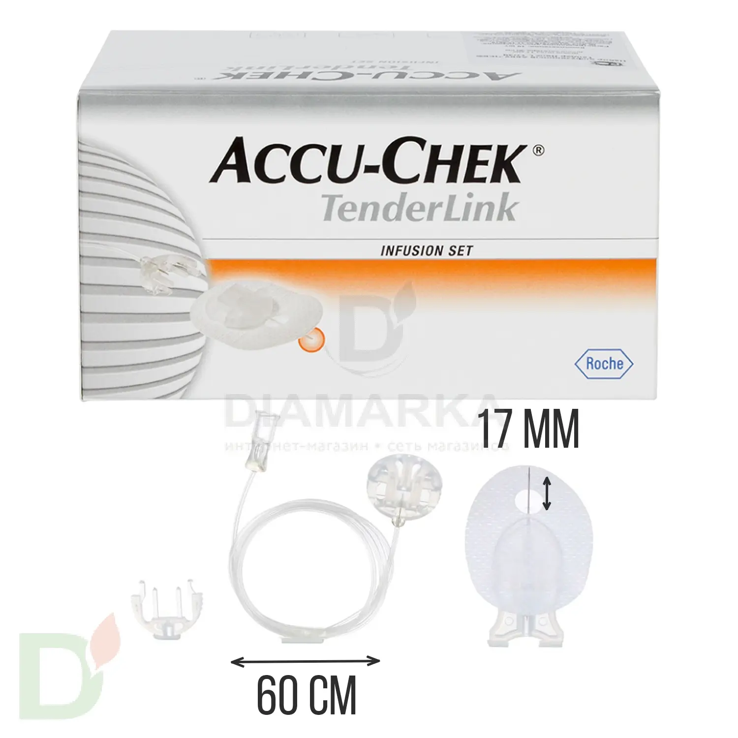 Акку-Чек ТендерЛинк 17/60, инфузионный набор, 1 шт. в Красноярске