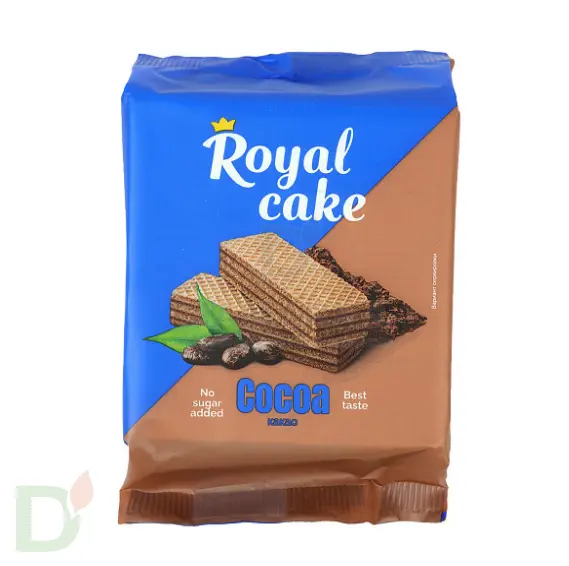 Вафли Royal cake со вкусом «КАКАО» без сахара, 120 г в Красноярске