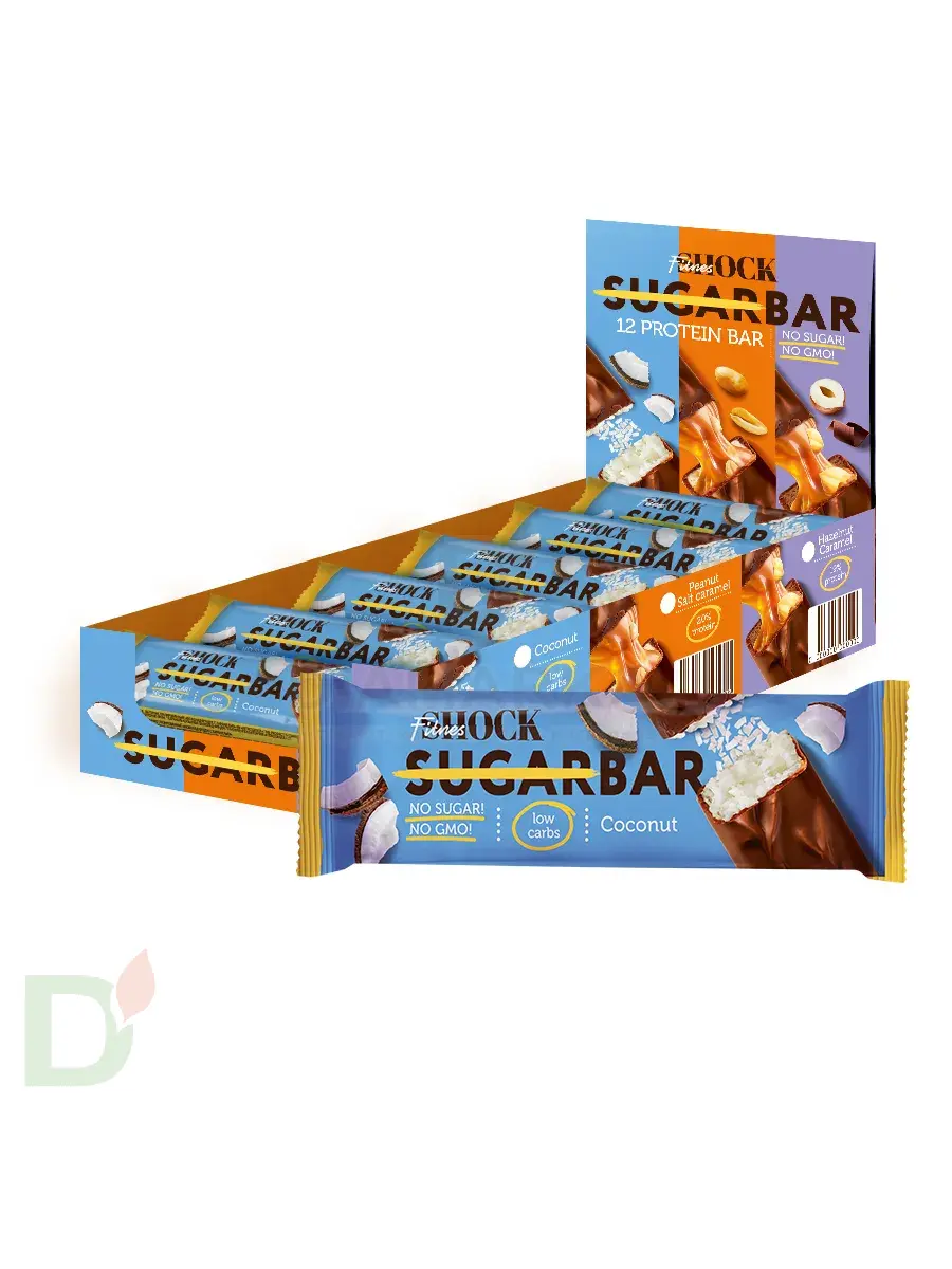 Батончик протеиновый FitnesShock Кокос 50гр. в Красноярске