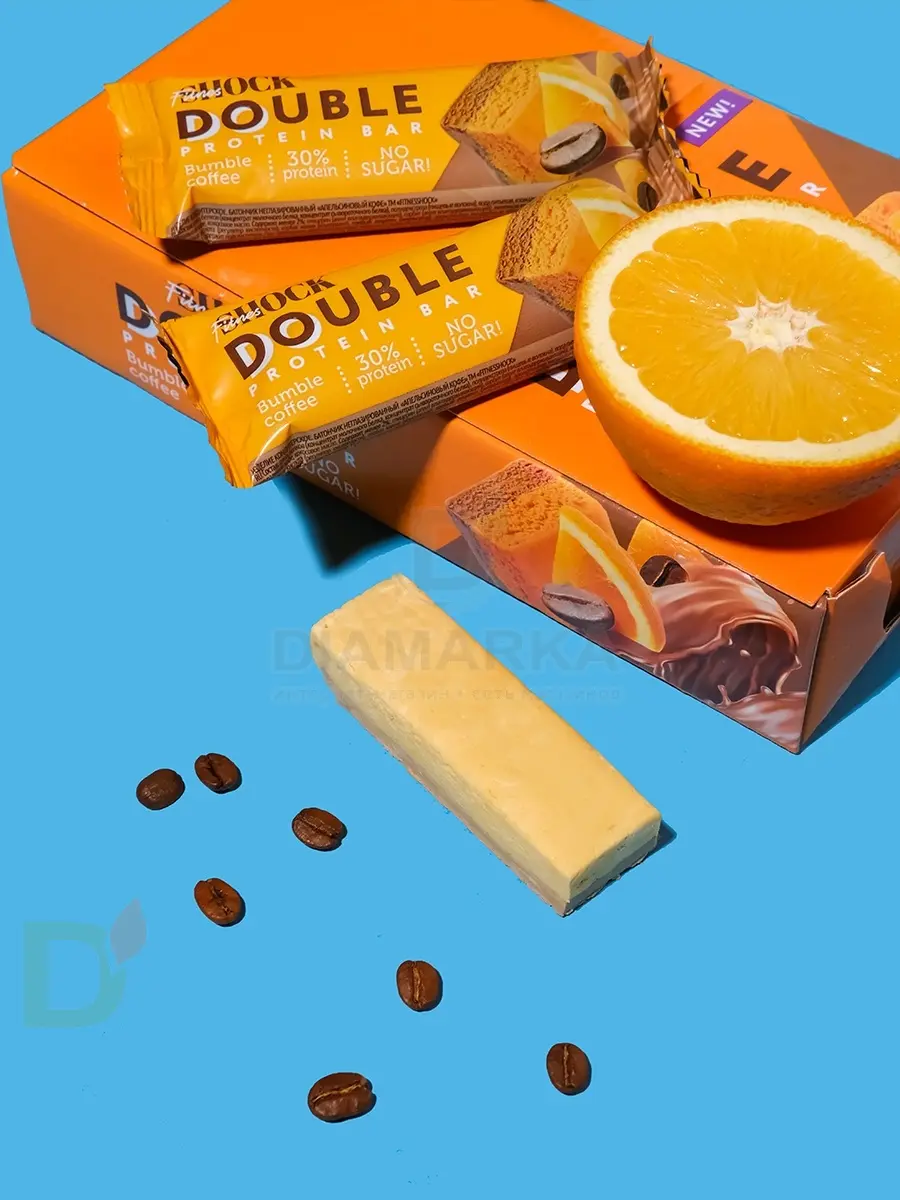 Батончик протеиновый FitnesShock Апельсиновый кофе 40гр. в Красноярске