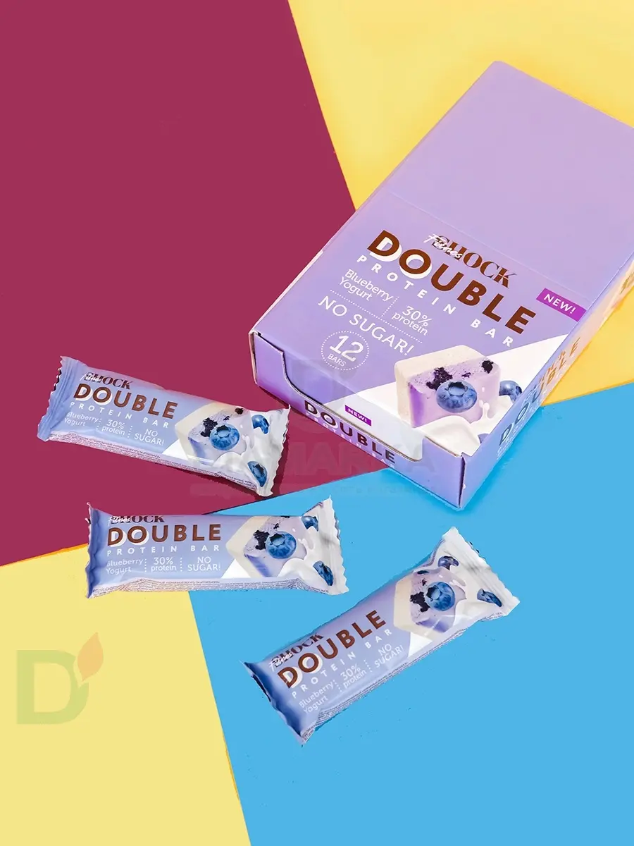 Батончик протеиновый FitnesShock Черничный йогурт 40гр. в Красноярске