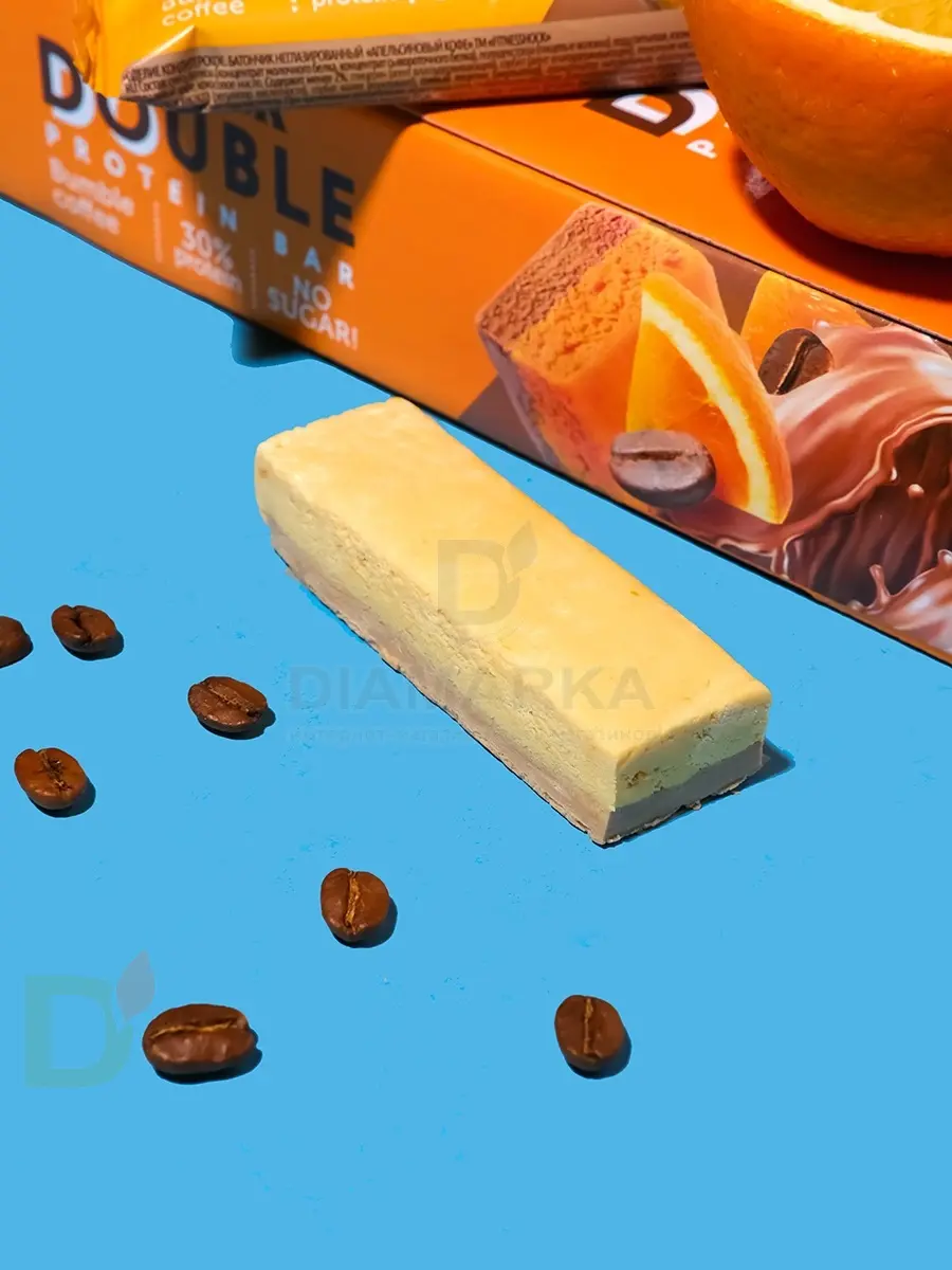 Батончик протеиновый FitnesShock Апельсиновый кофе 40гр. в Красноярске